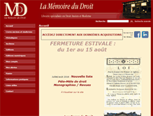 Tablet Screenshot of memoiredudroit.fr